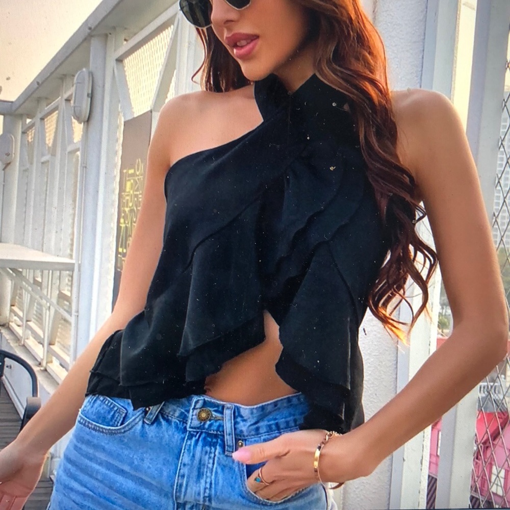 Shein wrap top